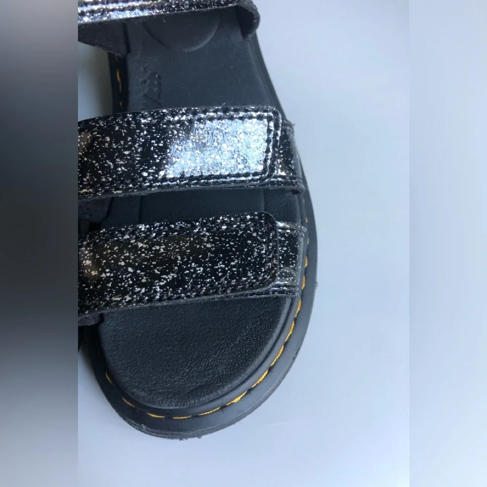 Dr. Martens JUNIOR KLAIRE GLITTER SANDALS Size: US 3 EUR 34